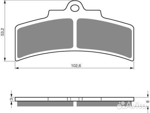 Тормозные колодки дисковые 123 S3