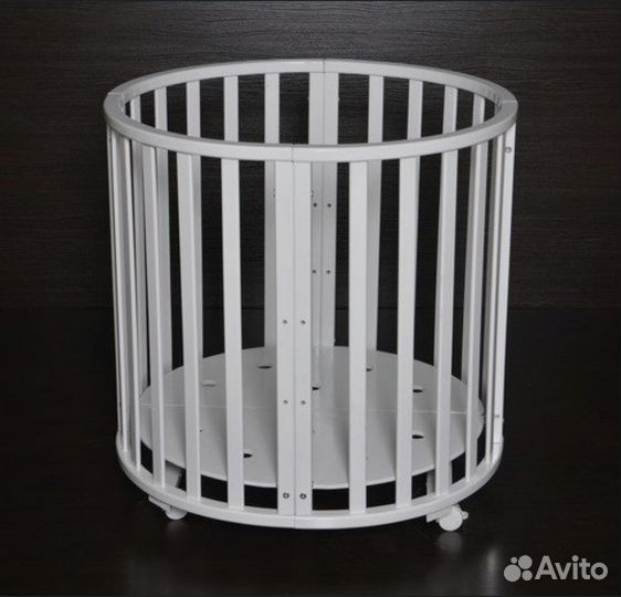 Детская кроватка трансформер круглая