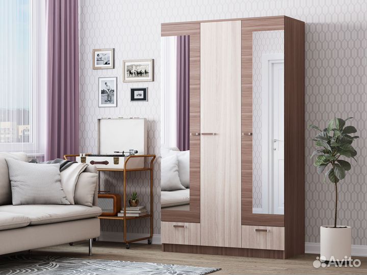 Шкаф распашной Адель 1,2 м