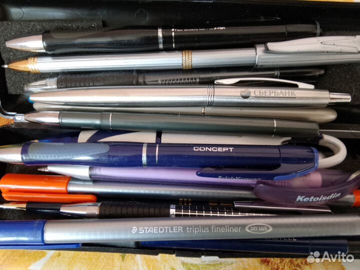 Комплект авторучек с логотипами