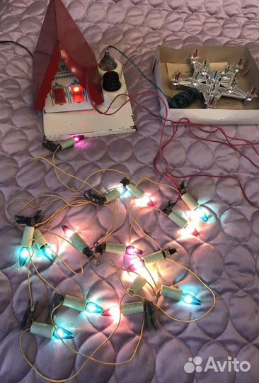 Гирлянда и переключатель гирлянды СССР