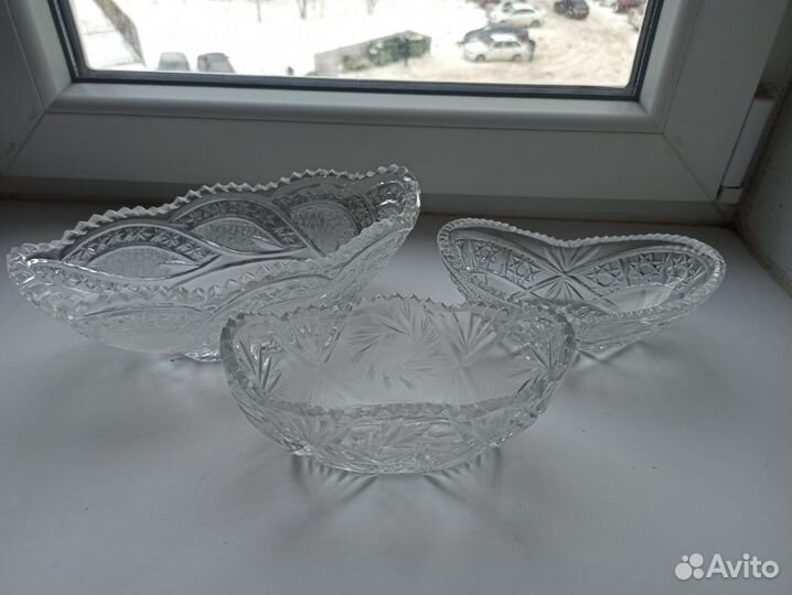 Ваза хрустальная