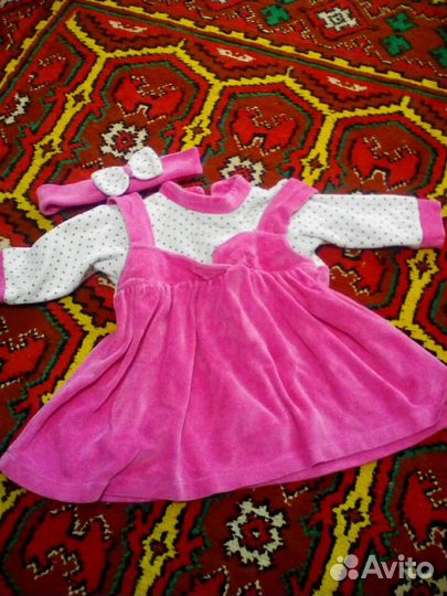 Вещи пакетом для маленькой модницы 74-86 размера