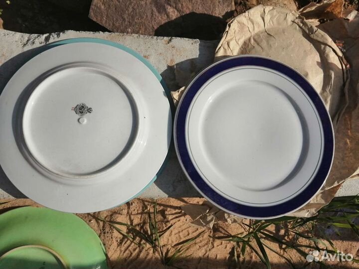 Блюдо СССР зик ручная роспись, Гарднер