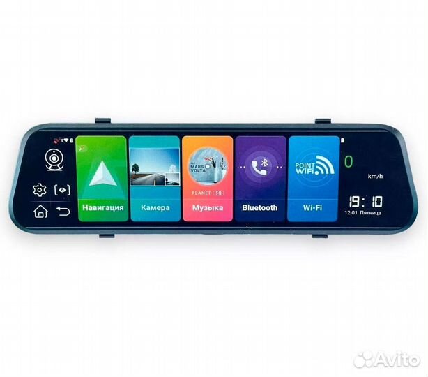 Android видеорегистратор зеркало Eplutus D41