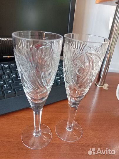 Большая хрустальная ваза СССР