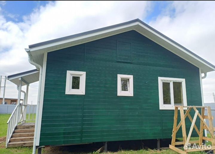 Каркасный дом утеплённый вариант летней 9х6м