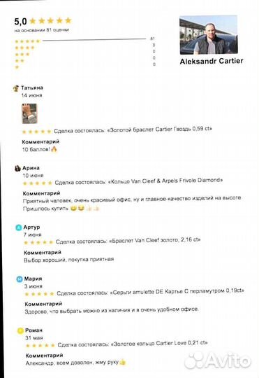 Кольцо Cartier Love, small модель 0,19ct