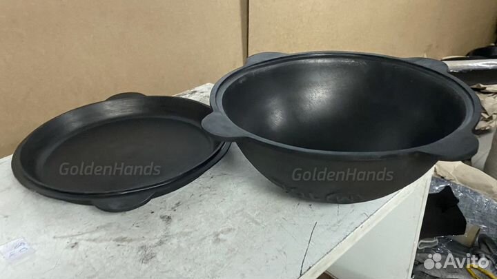 Чугунная сковорода / крышка на казан