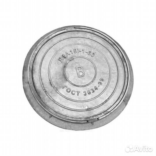 Люки чуг водопровод (В) кругл Л(легкий)