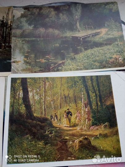 Открытки репродукции картин СССР 1952-1957 г