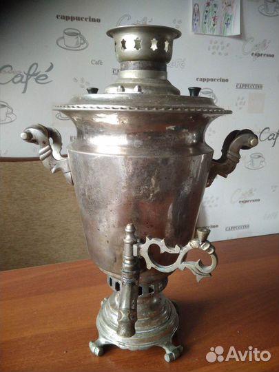 Самовар дровяной - рюмка медальная на 3 литра