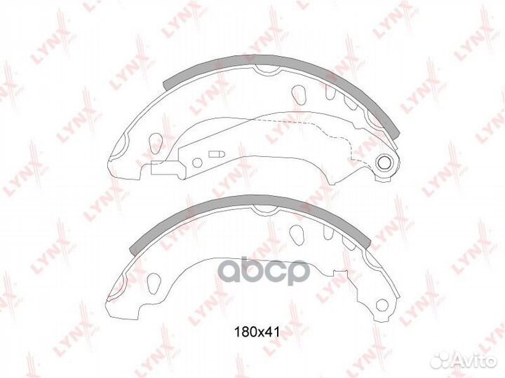 Колодки тормозные задние барабанные renault Log