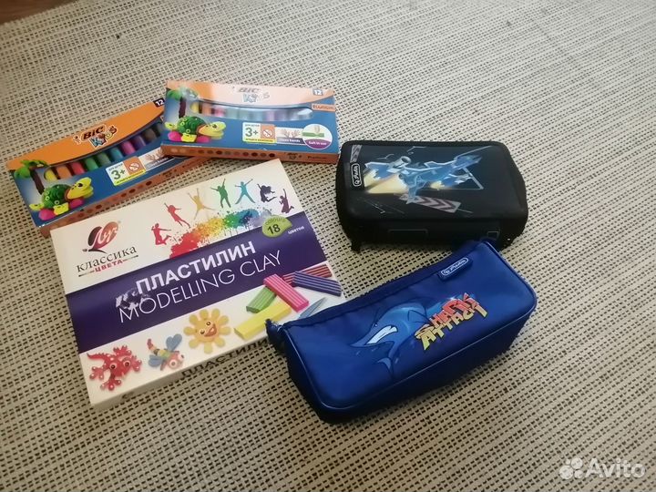 Пеналы herlitz. Пластилин BIC kids