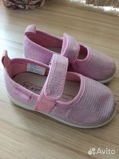 Туфли для девочки текстильные