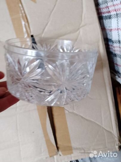 Салатница, пепельница хрусталь