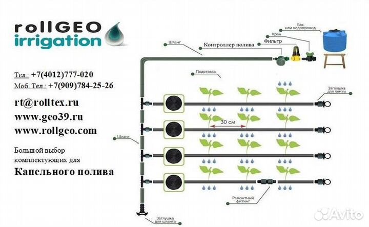 Капельная лента aqua step