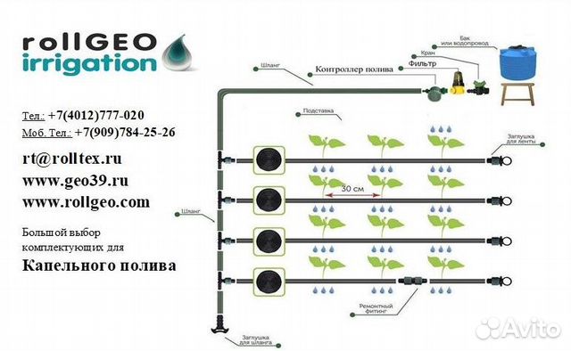 Капельная лента aqua step