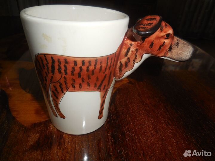 Собачка -кружка.казак курит трубку