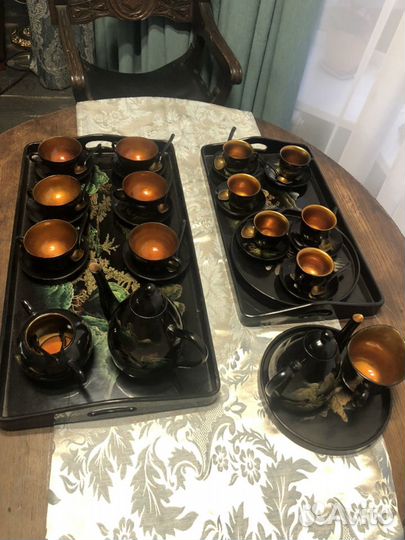 Китайский чайно-кофейный сервиз 60е годы