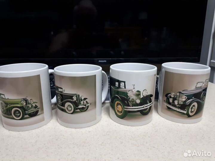 Кружки с ретро-автомобилями