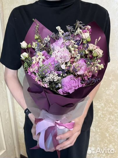 Букеты с сухоцветами от