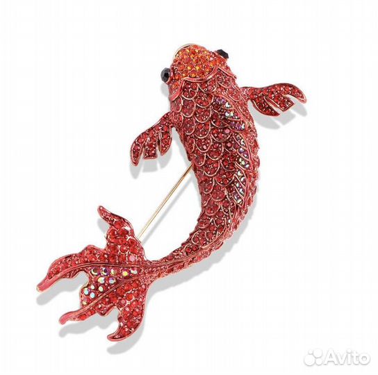 Брошь рыбка