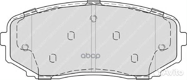 Колодки тормозные mazda mazda 06- передн. FDB43