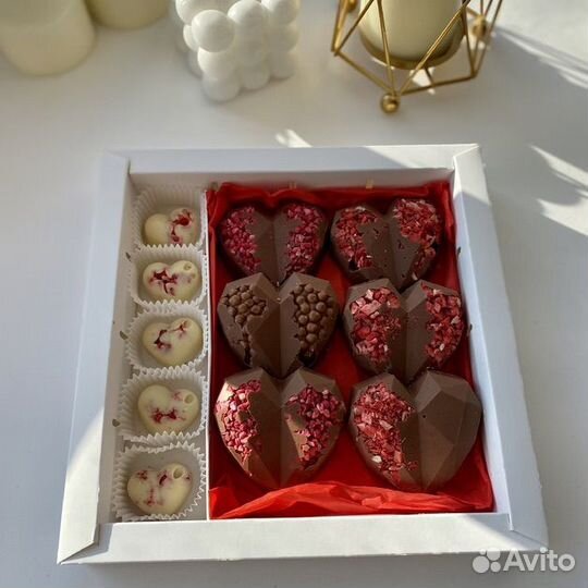 Шоколадные сердечки на 14 февраля