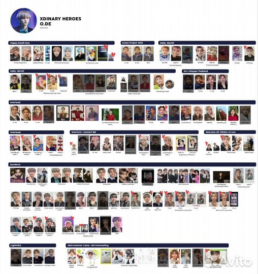 Карты the boyz / xdinary heroes