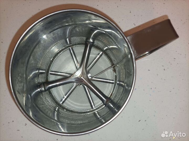 Дуршлаг нержавейка + кружка сито