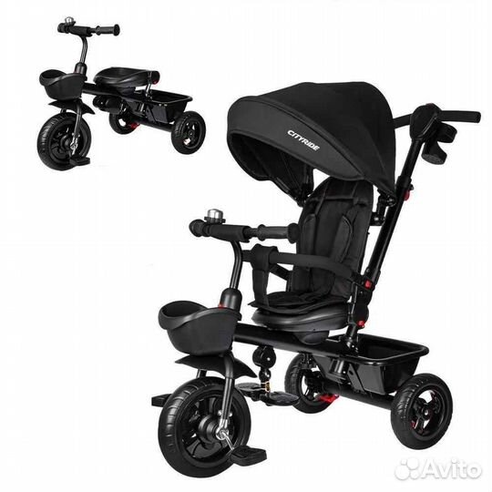 Трехколесный велосипед Черный