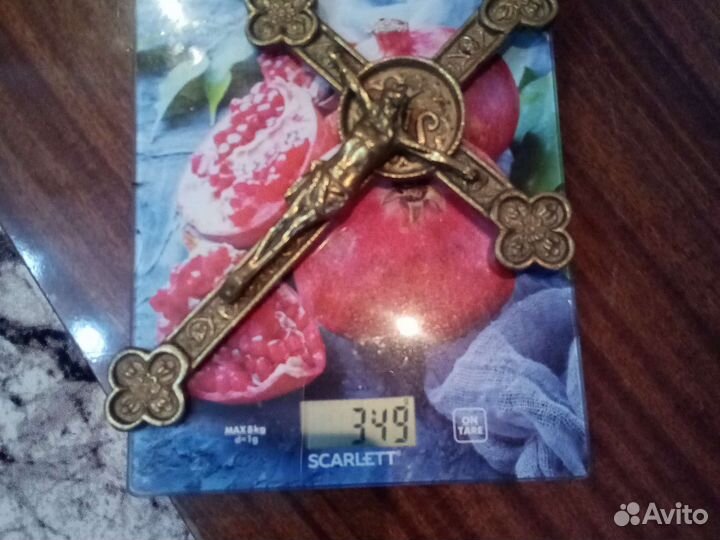 Крест наперсный латунь