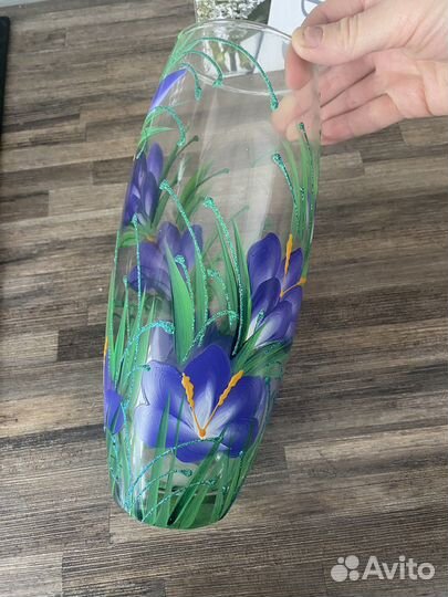 Ваза ручная роспись новая