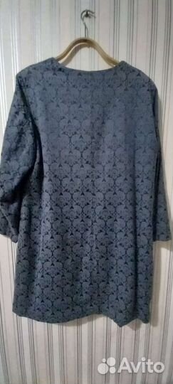 Удлинённый пиджак,пальто летнее из хлопка 52-54р