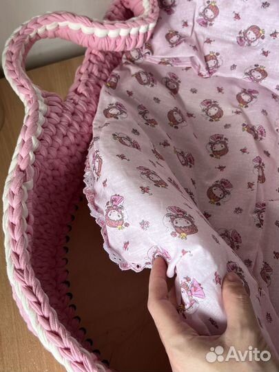 Детская люлька вязаная