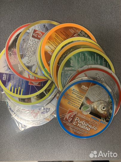 DVD диски Рыбачьте с нами и т.п. про рыбалку 26 шт