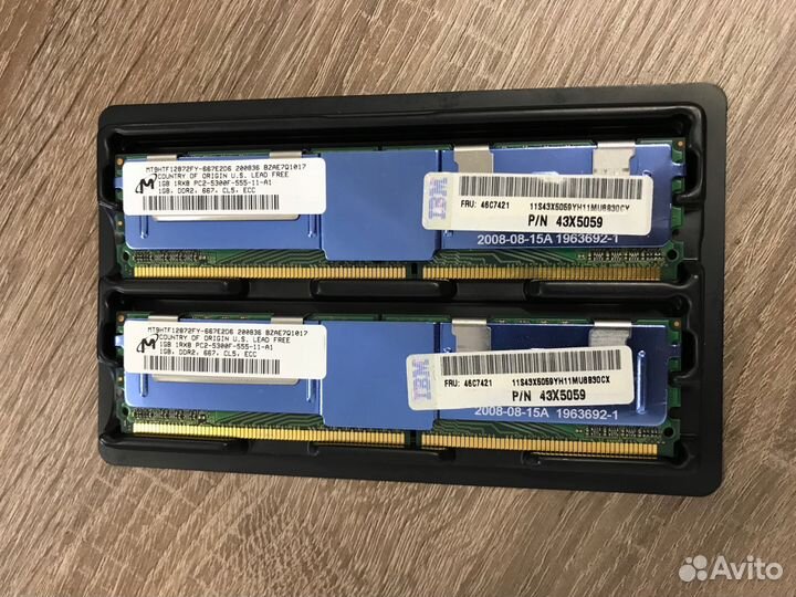 Оперативная память для сервера PC2-5300F DDR2 1GB