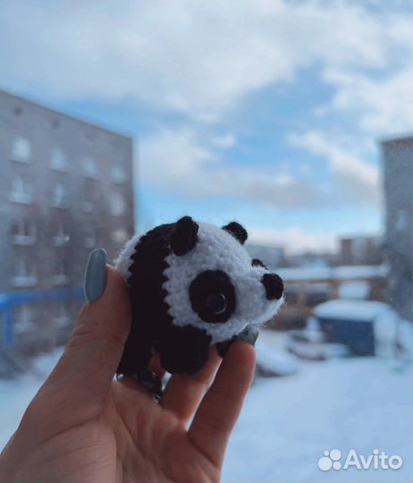 Вязаная панда