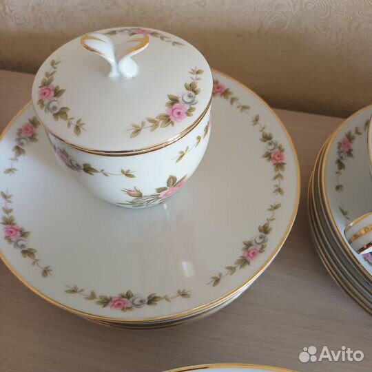 Столовый сервиз rose noritaki винтаж Япония