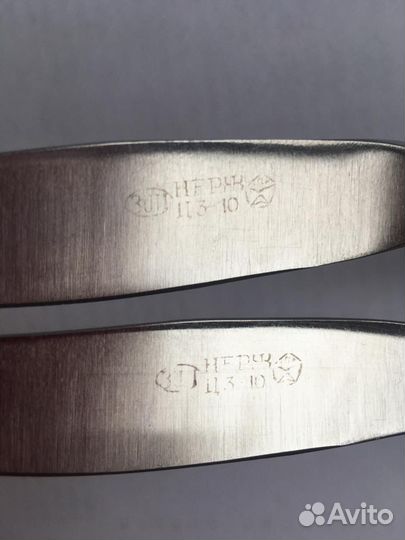 Ножи, мельхиор нержавейка, СССР, 4 шт