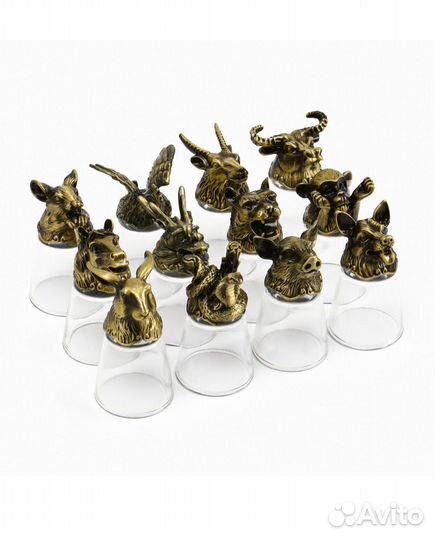 Набор рюмок перевертышей 12шт 30мл