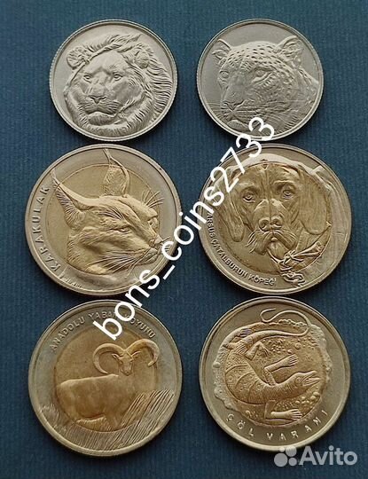 Турция монеты набор Красная Книга