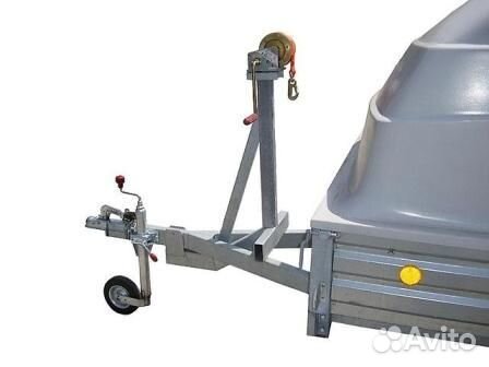 Лебедка для прицепа ручная с кронштейном на борто