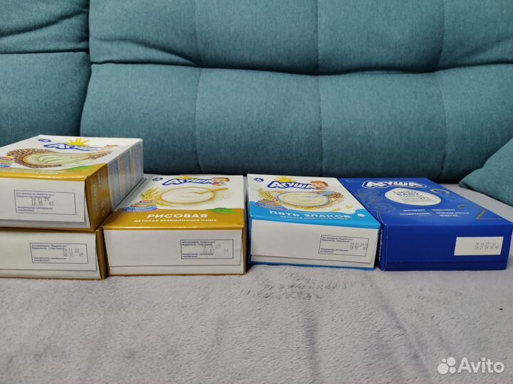 Каши и молочная смесь Агуша