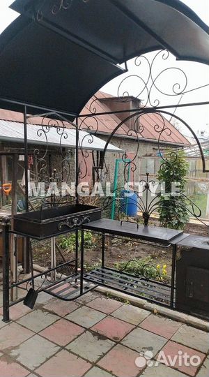 Мангал с крышей