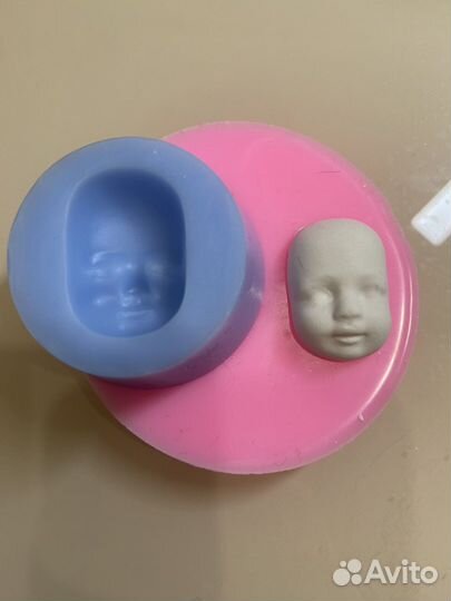 Молд лица для ватной игрушки