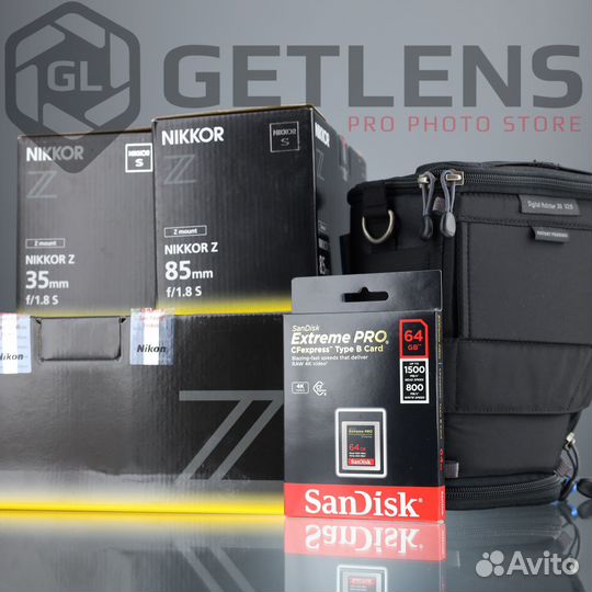Nikon Z6 II+Z 35mm+Z 85mm+SanDisk 64Gb+Holster 20