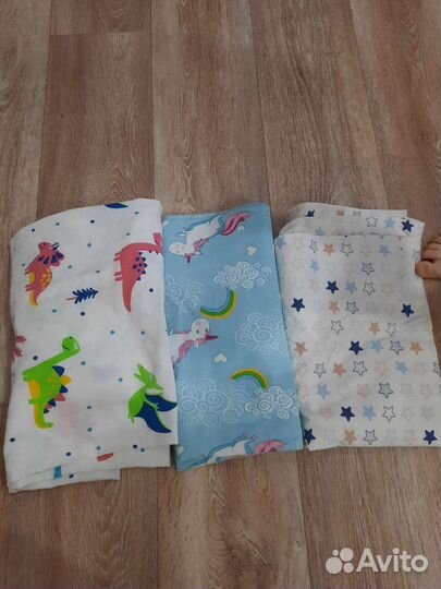 Простыни на резинке в детскую кровать