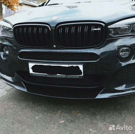 Передняя юбка bmw x5 f15 m-pack performance
